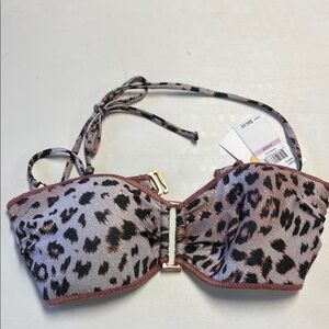 BECCA Leopard Print Bikini Top (Matching Bottom Available)